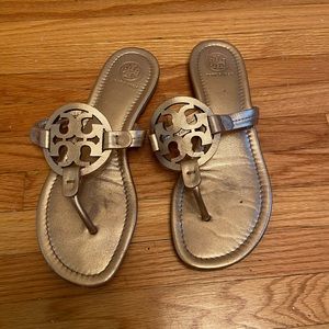Tory Burch Miller Sandals in Rose Gold